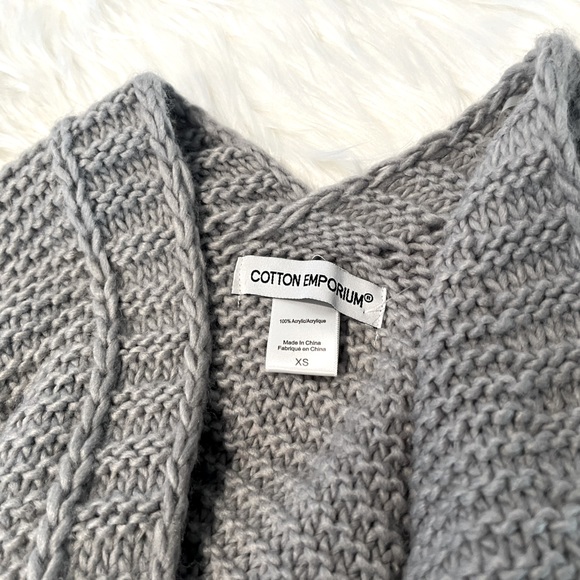 Cotton Emporium Knit Balloon Sleeve Cardigan - Picture 6 of 6